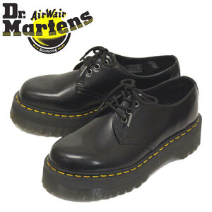 Dr.Martens (ドクターマーチン) 25567001 1461 QUAD 3ホール レザーシューズ BLACK UK7-約26.0cm