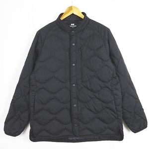 美品 ユニクロ UNIQLO White Mountaineering リサイクル ハイブリッド ダウンジャケット L ブラック 23AW 2sa6126