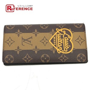 LOUIS VUITTON ルイヴィトン M81008 ポルトフォイユブラザ ロングウォレット 2つ折り モノグラム NIGOコラボ 長財布【中古】