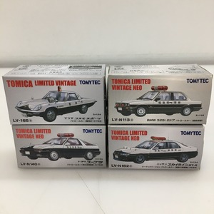 05w07054★1円~ 【ミニカー4点セット】 TOMICA トミカ IMITED VINTAGE パトロールカー 警視庁 福島県警 埼玉県警察 神奈川県警察 中古品