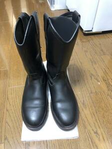 90s CEDAR CREST セダークレスト 本革オールレザーペコスブーツ　美品