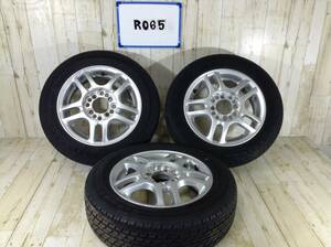 R065　タイヤホイール3本　メーカー不明　165/65R13　2J　Offset +43　ラジアルタイヤ　FIRESTONE　FRIO