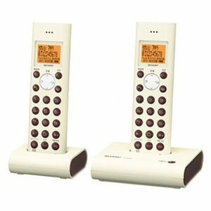 シャープ デジタルコードレス電話機 子機1台付き ホワイト系 JD-S05CW-W