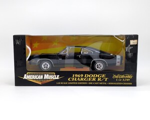 【未展示品】 モデルカー　ERTL　AMERICAN MUSCLE　1969 DODGE CHARGER R/T　スケール 1/18　/　ダッジ　アメリカンマッスル　アーテル