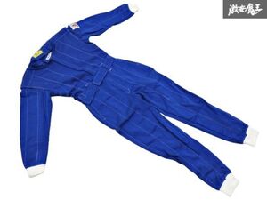 T●新品 NOMEX COMPETITION LICENSE Mサイズ レーシングスーツ つなぎ 作業着 ブルー 青