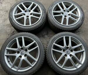 スタッドレス　ホンダ　純正 17 17×7J +55 5H PCD114.3 215/45R17 PIRELLI ICEZERO 2022年製　アコード　深溝　4本セット