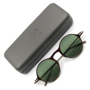 美品 OG×OLIVER GOLDSMITH オージーバイオリバーゴールドスミス サングラス Re.RALPH リラルフ ラウンド コンビ 日本製 HAVANA 65006549