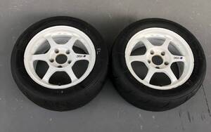 希少！！SSR タイプC 15インチ 7.5J OFF+43 PCD114.3/5穴 2本 中古品 軽量 走行会 レース シビック EK9 インテグラ DC2 レイズ ワーク