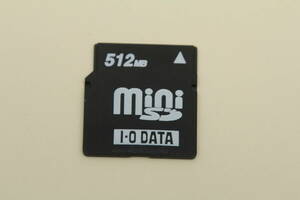 512MB miniSDカード I O DATA