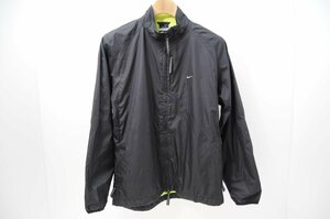 coco★ナイキ★NIKE★長袖ダブルジップブルゾン★裏起毛★シンプル★黒★ブラック★L★USED※レターパックプラス発送可★70527