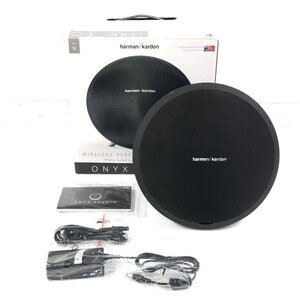 美品 harman/kardon ハーマンカードン ONYX STUDIO Bluetoothスピーカー 電源コード/ACアダプター/取説/元箱付き◆動作品