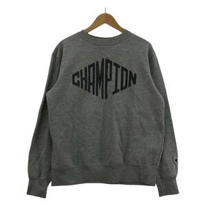 Champion チャンピオン 裏起毛 プリント スウェット sizeLL/グレー レディース