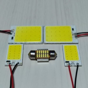 ZRR70系 ヴォクシー 超爆光 T10 LED ルームランプ COB全面発光 5点セット ホワイト トヨタ /c24/c18/t28