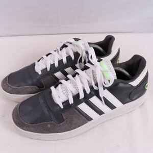 NEO HOOPS 2.0 29.0cm/adidas ネオ フープス 2.0 アディダス スニーカー ダークグレー 白 中古 古着 メンズ ad5837