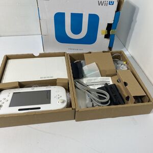 動作確認/初期化済み Nintendo ニンテンドー Wii U プレミアムセット 32GB WUP-010 WUP-101(01) ホワイト 本体 AAL1218大6329/0123