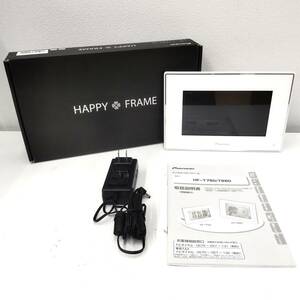 #1687【1円スタート！】★Pioneer/パイオニア HAPPY FRAME デジタルフォトフレーム HF-T750-W リモコン無し 通電確認済 現状品★