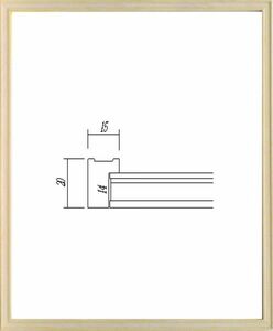 デッサン用額縁 木製フレーム 7910 大衣 ミルク