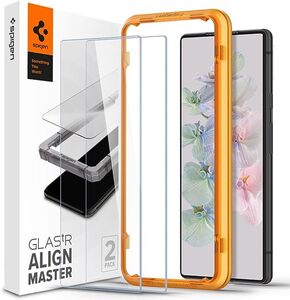 【難あり　訳あり】Spigen AlignMaster ガラスフィルム Google Pixel 7 用 ガイド枠付き 指紋認証可能 Pixel7 対応 保護 フィルム 2枚入 C5