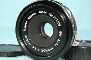 希少 美品 Nikon ニコン GN Auto Nikkor 45mm f2.8 初期型9枚絞り Ai改