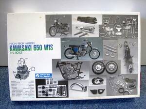 ▲整11▲グンゼ KAWASAKI 650 W1S カワサキ HIGH TECH MODEL 1/12 初版 ? バイク GUNZE SANGYO プラモデル▲保管品