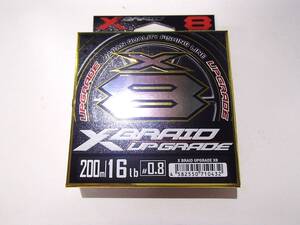 【新品!!】YGK ヨツアミ X-BRAID アップグレード X8 200m 0.8号 16LB 4582550710432