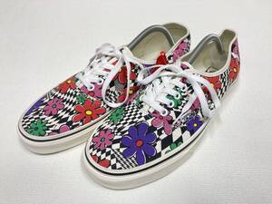 VANS オーセンティック 白 黒 キャンバス 花柄 US10.5 (28.5cm) アメリカ企画限定!! バンズ Authentic