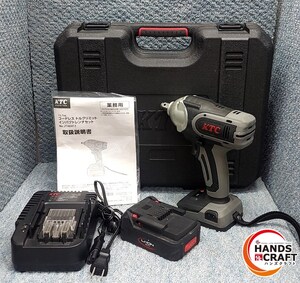 ★ KTC 12.7sq. コードレス トルクリミットインパクトレンチ 18V 中古品 JAE411 1.5Ah電池1個 充電器 ケース付