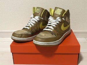 NIKE WMNS COURT FORCE HIGH LE ナイキ コートフォース ハイ LE ミラーボール ゴールド限定 メンズ28cm相当 2008年製