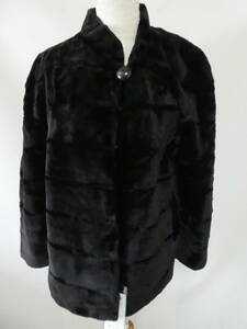 34.SAGA MINK Preta-fur シェアードミンク コート 15 黒