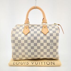 極美品】ルイヴィトン スピーディ25 ダミエアズール N41534 レザー ミニ ボストンバッグ LOUIS VUITTON ◆3107/SBS通り店