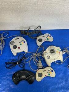 06900.60.SEGA コントローラー セガサターン まとめ5個セット sj-3500/ hss-0137/hkt-7700/Hss-0101/ 動作未確認ジャンク品