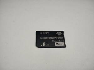8GB　SONY　メモリースティックプロデュオ MEMORY STICK PRO DUO　フォーマット済み　メモリーカード
