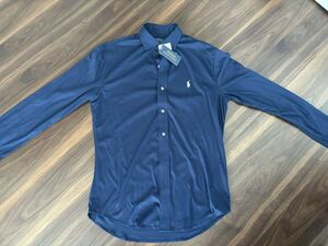 POLO RALPH LAUREN メンズKNIT DRESS SHIRT ネイビー　紺　新品未使用　長袖シャツ ポロ　ラルフローレン 