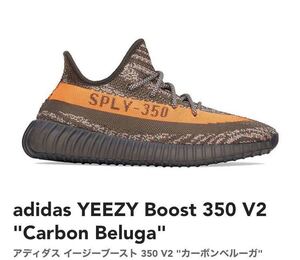 28.0cm adidas YEEZY Boost 350 V2 Carbon Belugaアディダス イージーブースト 350 V2 カーボンベルーガ