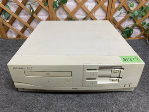 【送140サイズ】NEC　PC-9821Cs2 model S3　i486SX-33MHz/MEM20.6MB/HDD欠/FDDx2 両FDDより起動OK/FM音源音出しOK/CD開閉のみ確認