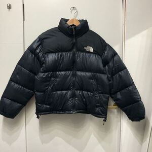 THE NORTH FACE ノースフェイス ヌプシジャケット ブルーブラック アウター メンズ ダウンジャケット 古着 Lサイズ NF003AS