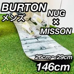 王道 BURTON バートン NUG MISSONメンズ スノーボードセット