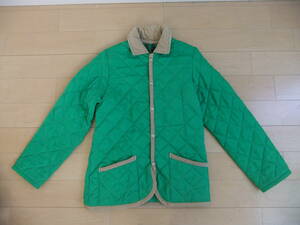 MADE IN ENGLAND LAVENHAM 英国製 ラベンハム キルティングジャケット 100POLYESTER GREEN サイズ36