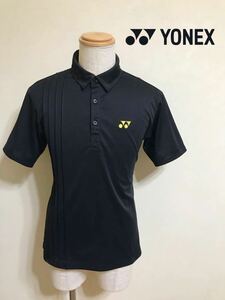 【美品】 YONEX ヨネックス ベリークール ドライポロシャツ ウェアー トップス サイズL 半袖 黒 テニス バドミントン ゴルフ AS1205