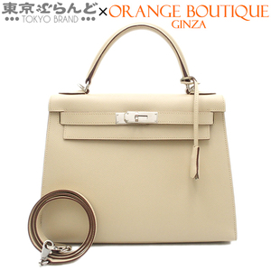 101763584 エルメス HERMES ケリー 28 外縫 2WAY ハンドバッグ □M刻印 パルシュマン エプソン ショルダーバッグ レディース