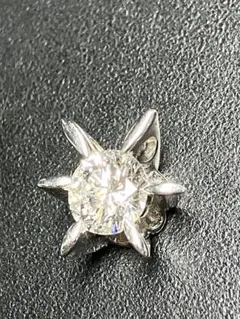 天然ダイヤモンド 0.54ct pt900 縦爪 ラウンドブリリアントカット