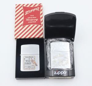 未使用保管品/火花OK/ジッポー/ZIPPO/ワイルドターキー/ジャックダニエル/オイルライター/2点セット