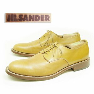 11表記　JIL SANDER　ジルサンダー　プレーントゥ　外羽根　ドレスシューズ　レザー　革靴　ブラウン　茶　/24.7.1/P1093