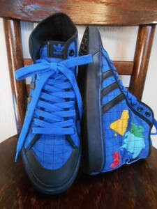 adidas・アディダスxJeremy Scott☆G00894/世界地図☆ジェレミースコットコラボ♪ハイカットレースアップスニーカー 28.0cm