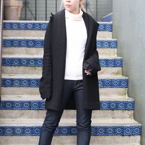 CHANEL 02A CASHMERE100% HINE NECK ZIP KNIT MADE IN UNITED KINGDOM/シャネルカシミヤ100%ハイネックジップニット