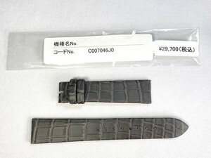 C007046J0 SEIKO グランドセイコー 18mm 純正革ベルト クロコダイル ブラック SBGX347/9F61-0AR0用 ネコポス送料無料