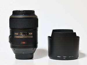 新品同様　ニコン ニッコール AF-S VR Micro-Nikkor 105mm f/2.8G IF-ED　取扱説明書＆無記入保証書付き