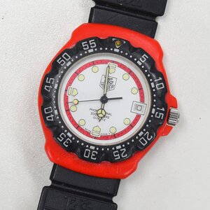 1円 可動品 腕時計 タグホイヤー TAG HEUER フォーミュラ1 385.513 クォーツ ボーイズ ホワイト 同梱不可