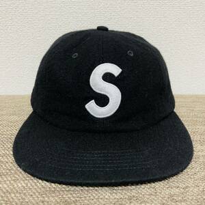 Supreme Wool S Logo 6-Panel Cap Black 19aw 2019年 黒 ブラック ウール エスロゴ Sロゴ 6パネル キャップ アーチロゴ