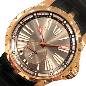 ロジェ・デュブイ ROGER DUBUIS エクスカリバー45 DBEX0566 グレー K18PG 腕時計 メンズ 中古